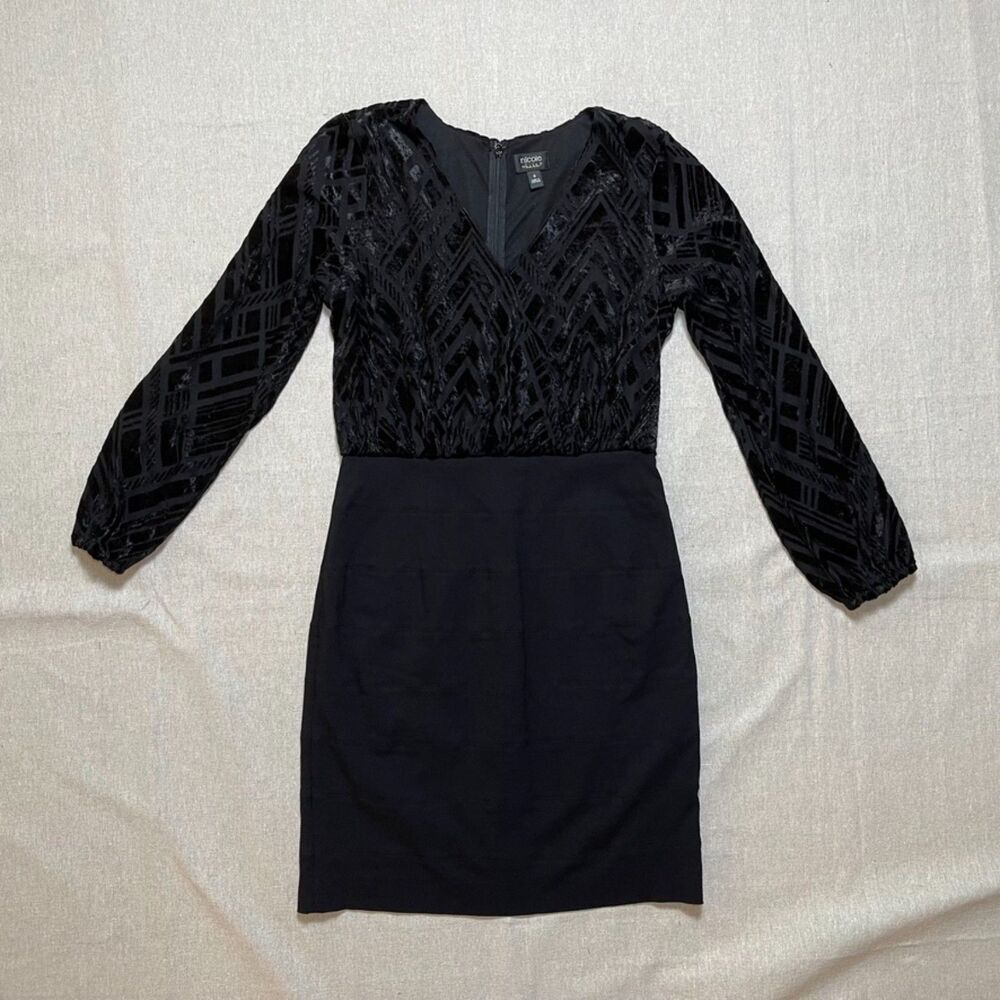 Nicole by Nicole Miller | Velvet Top Bodycon Dress | Size 6
